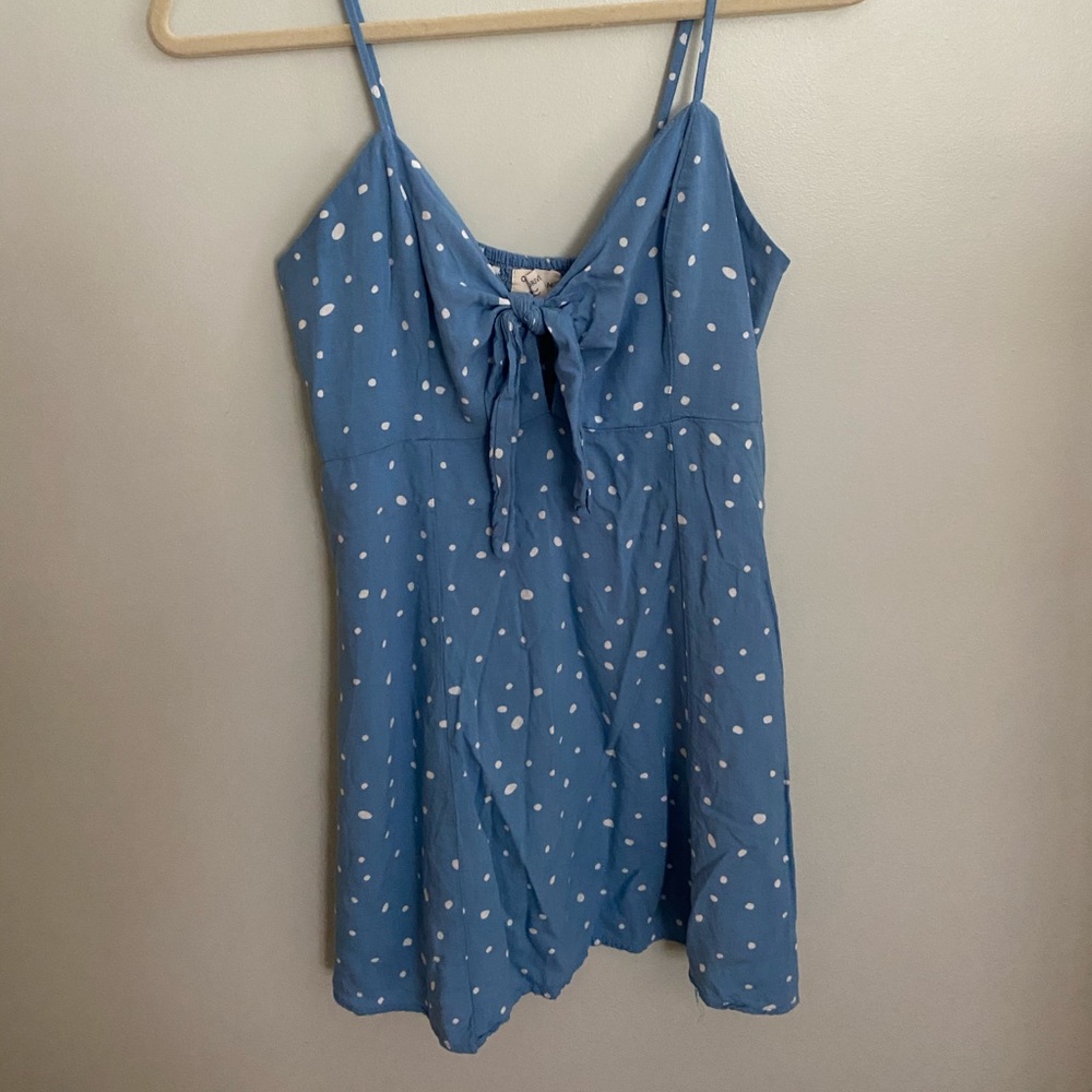Polka dot mini dress